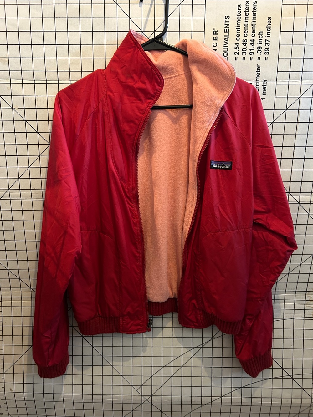 Patagonia Reversible Red and Pink Jacket